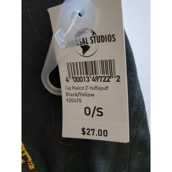 Harry Potter Hufflepuff Adult Cap Hook and Loop Embroidered Mascot One Size - Picture 7 of 8